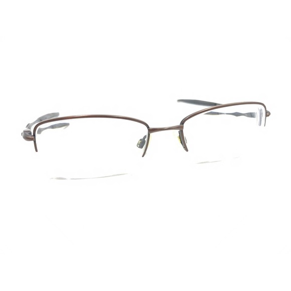 Oakley Sculpt 4.0 Toast Brown Half Rim Eyeglasses Frames 52-18 142 Men Women - Picture 1 of 12